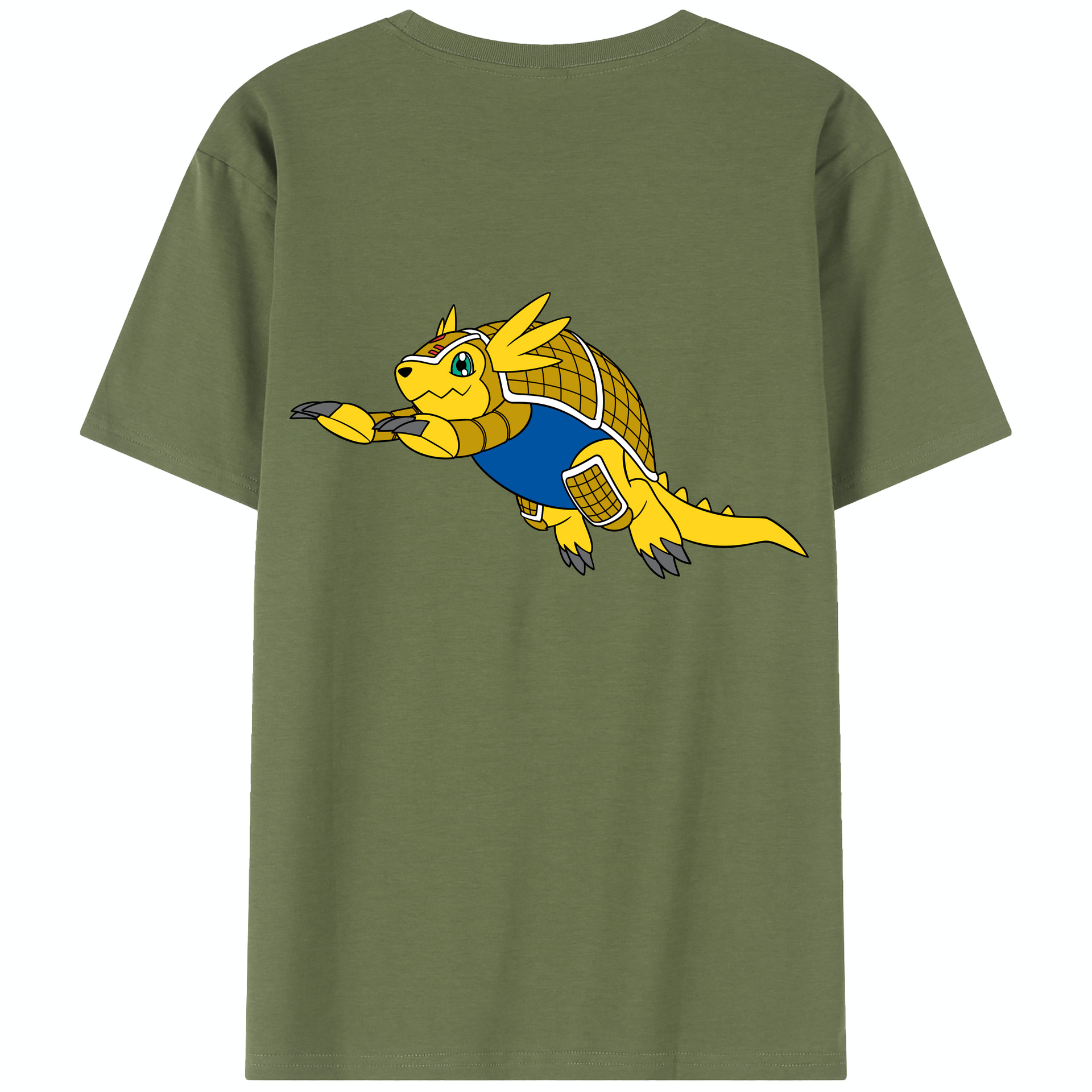（画像用） Digimon デジタルモンスター/デジモン 綿100％半袖Tシャツ（背面プリント）